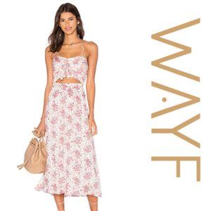 Wayf Cutout Tie Front Dress